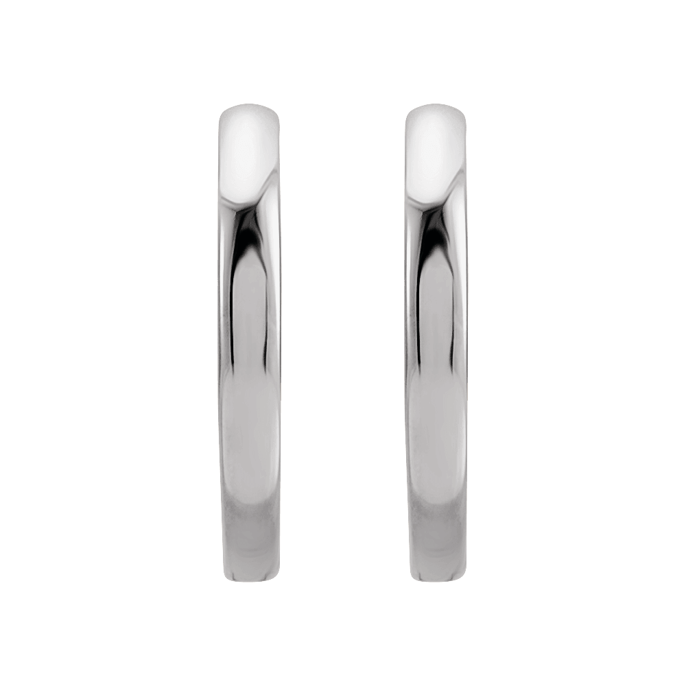 Sterling Silver Hinged 12.5 mm Hoop Earrings